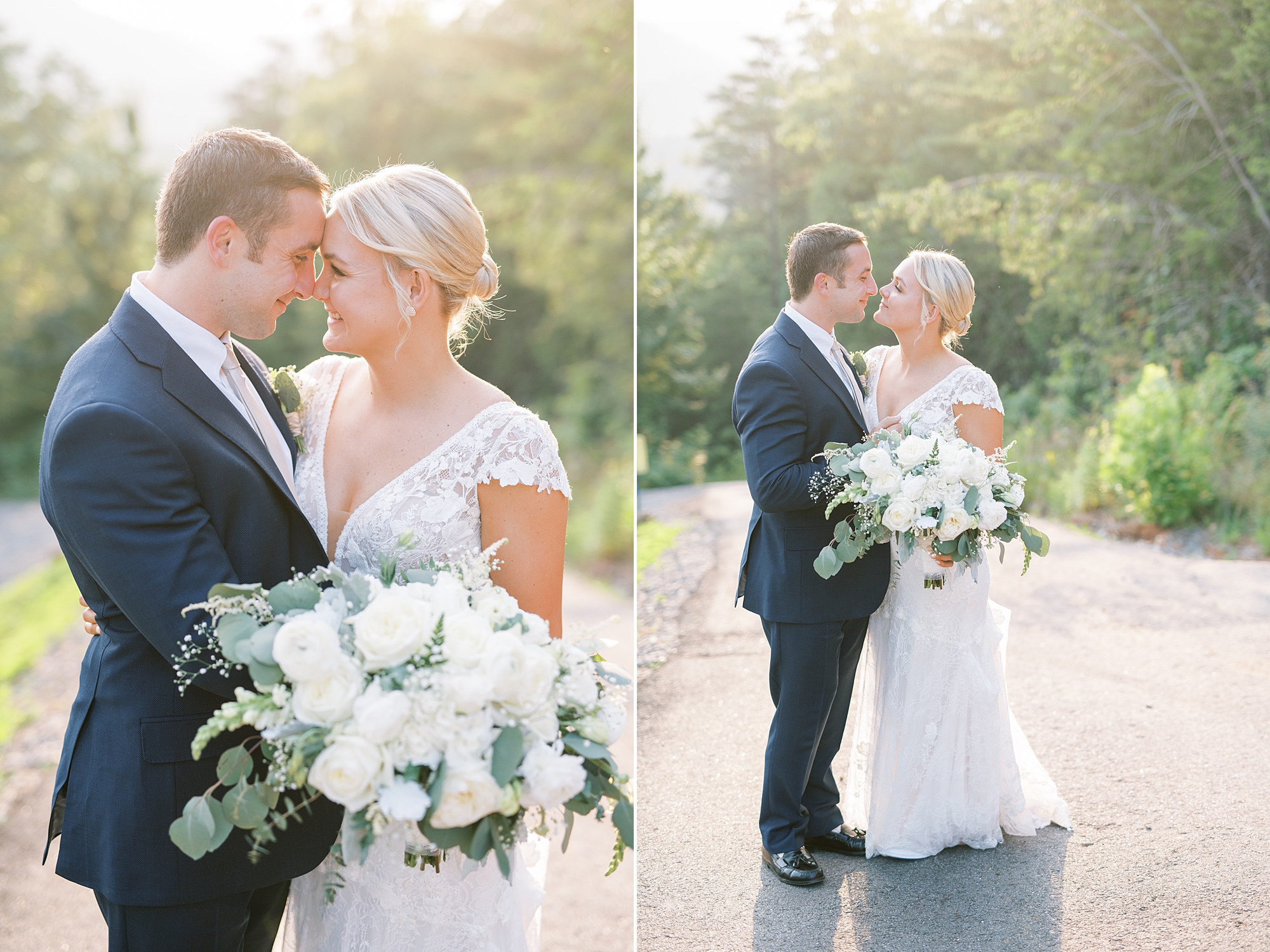 light and airy wedding portraits