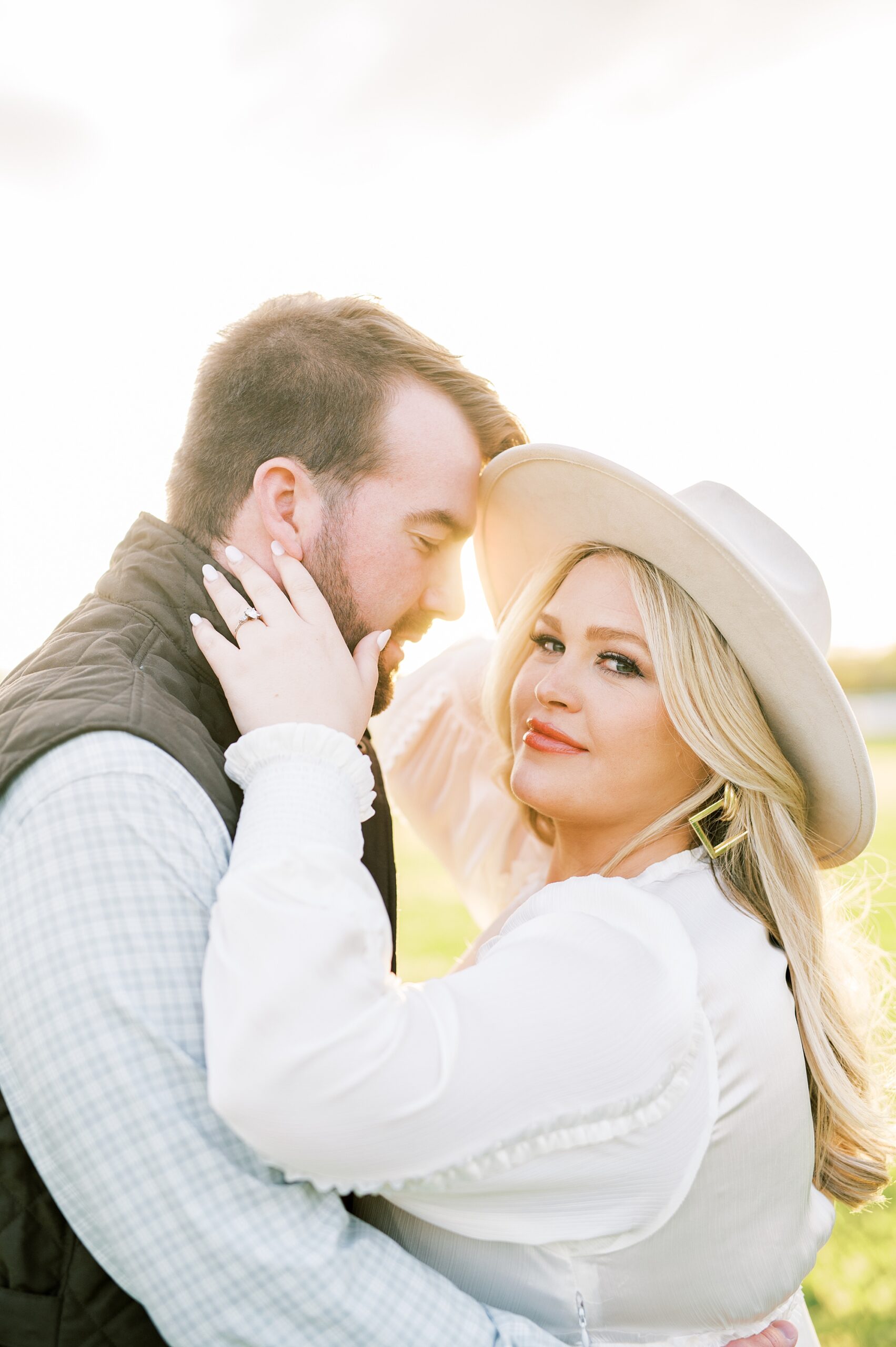 sunset engagement portaits in Franklin, TN