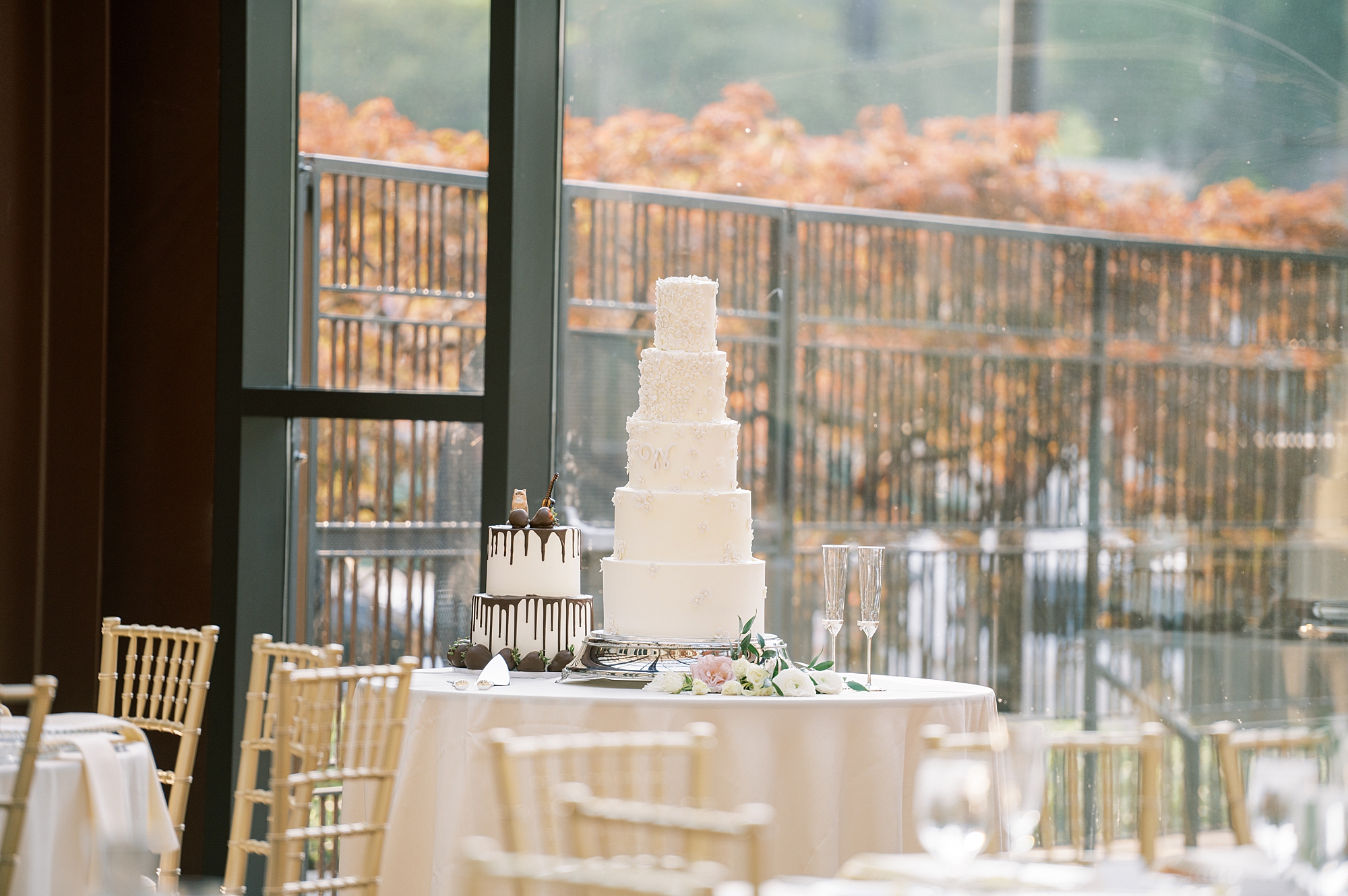 5 tiered wedding cake from Elegant Nashville Wedding 