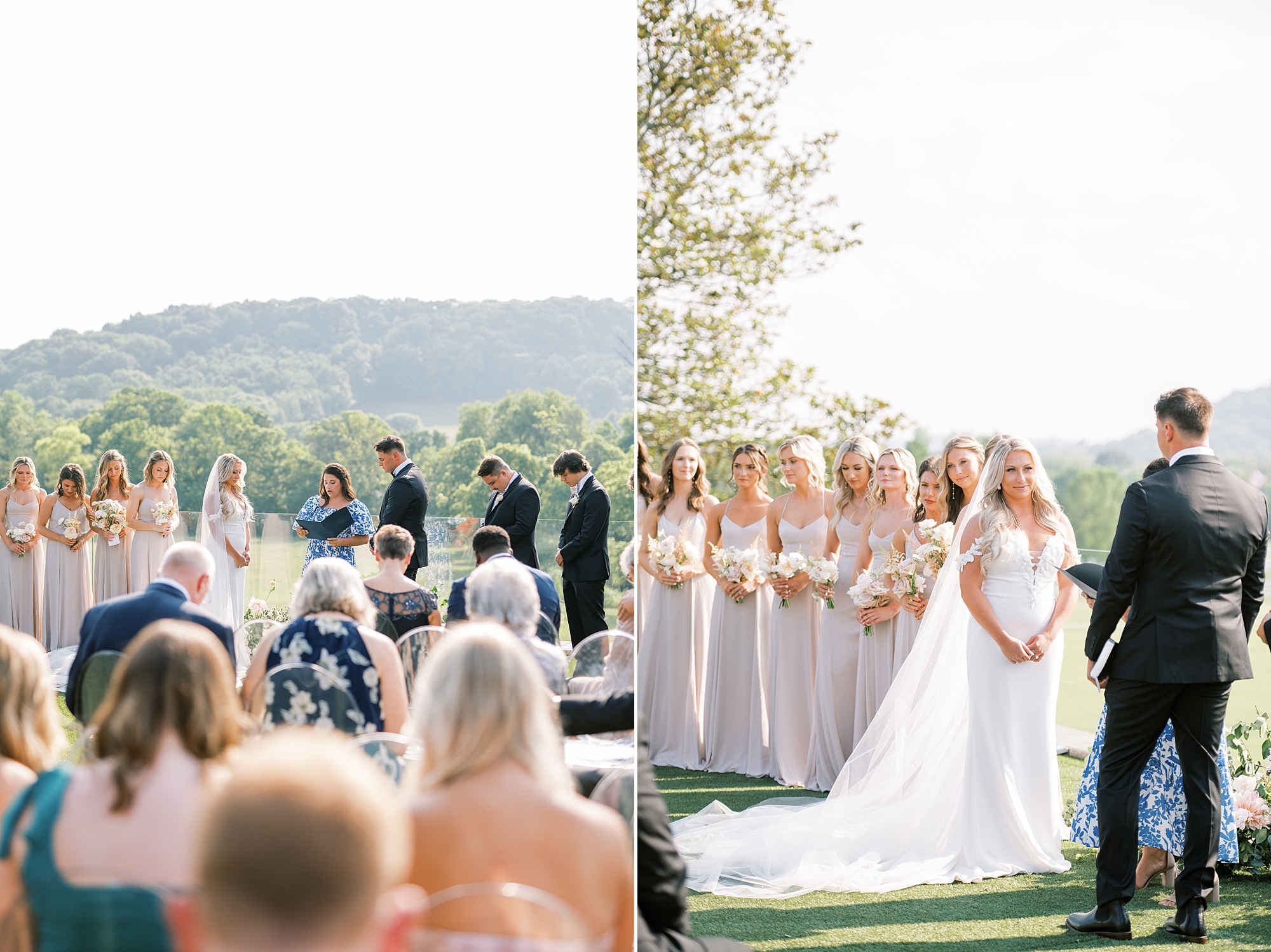 Nashville wedding ceremony at Scenic Diamond Creek Farms