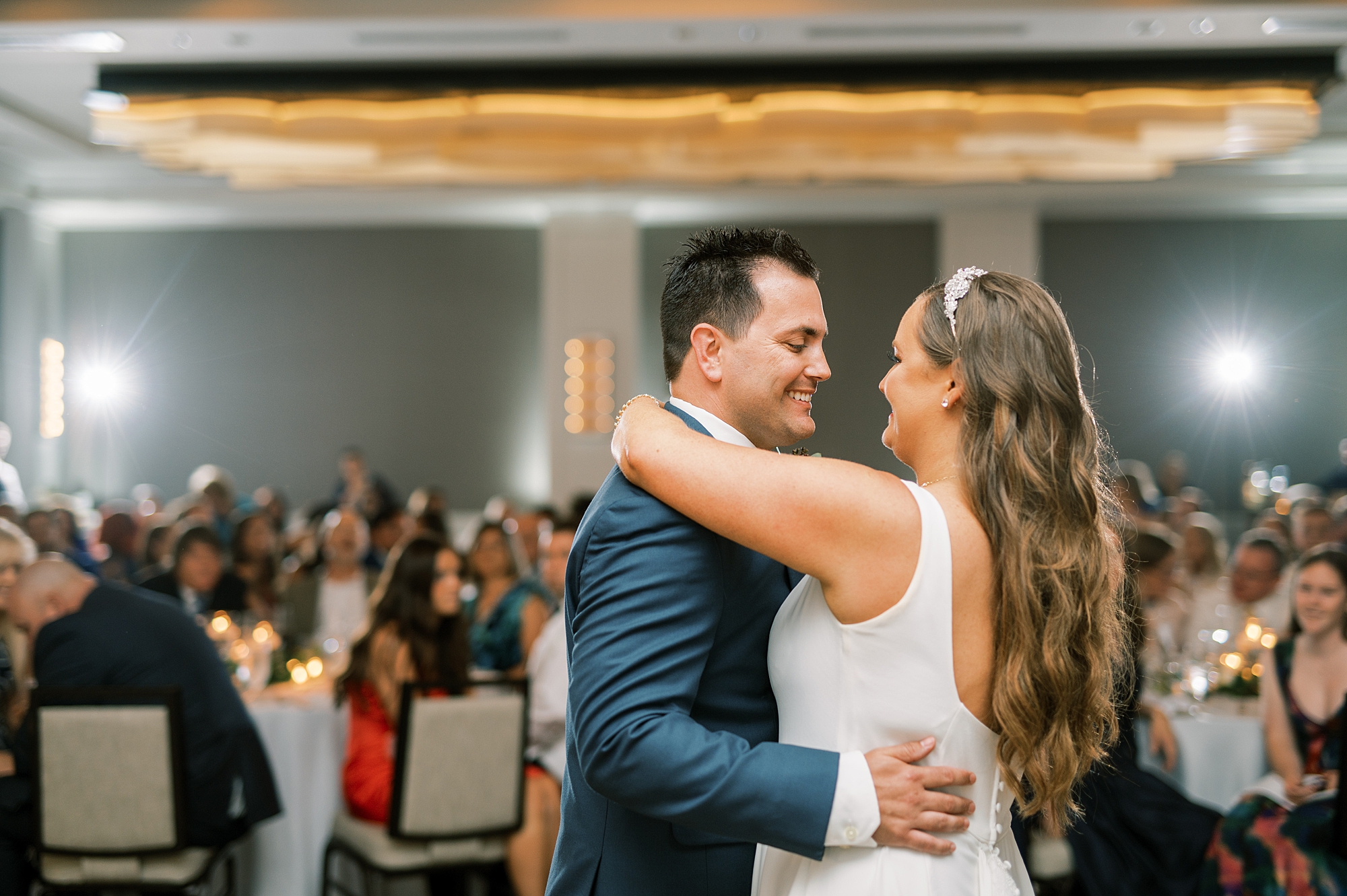 newlyweds share first dance 