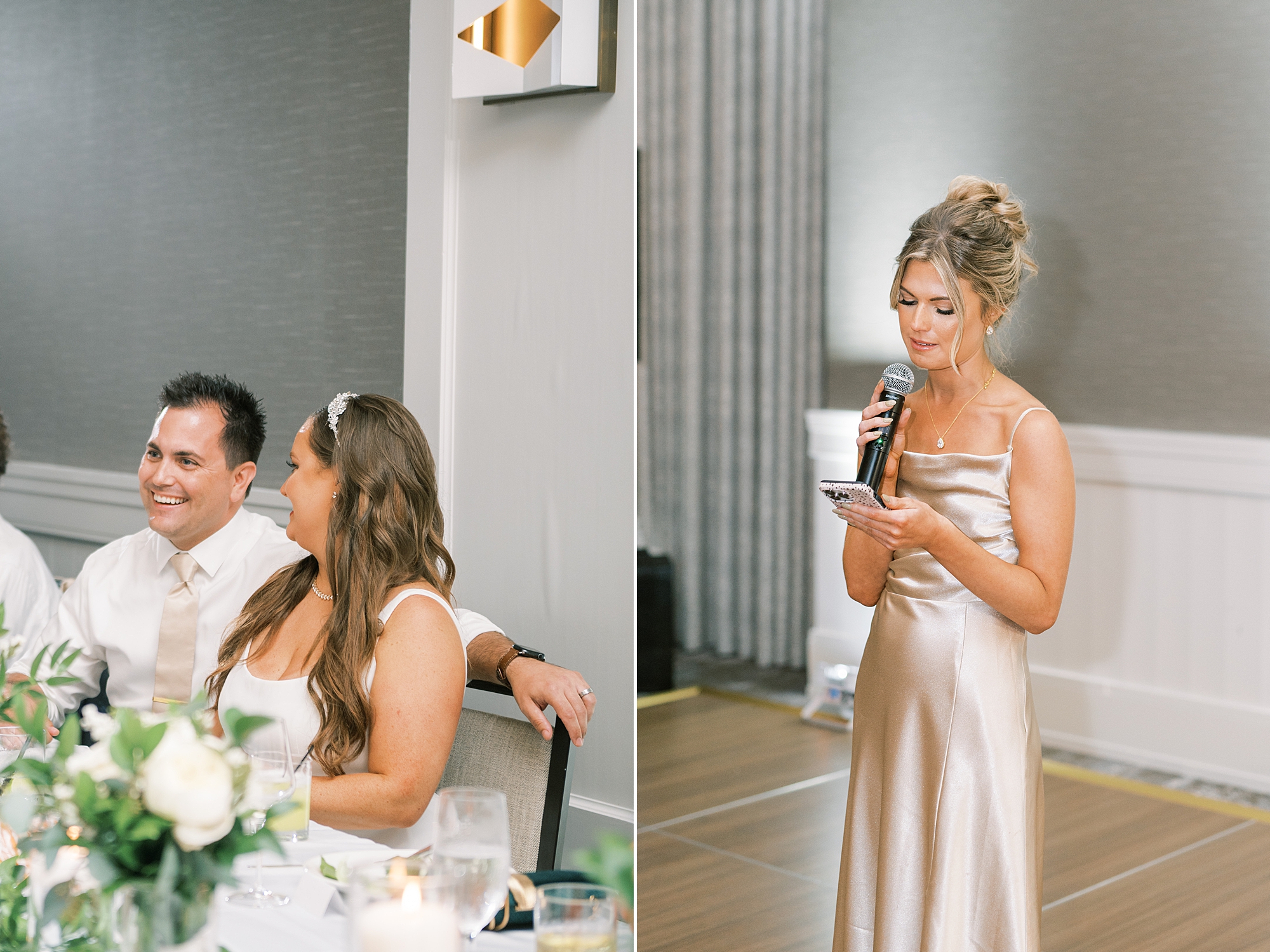 wedding speeches from Timeless Downtown Franklin Wedding at Harpeth Hotel 