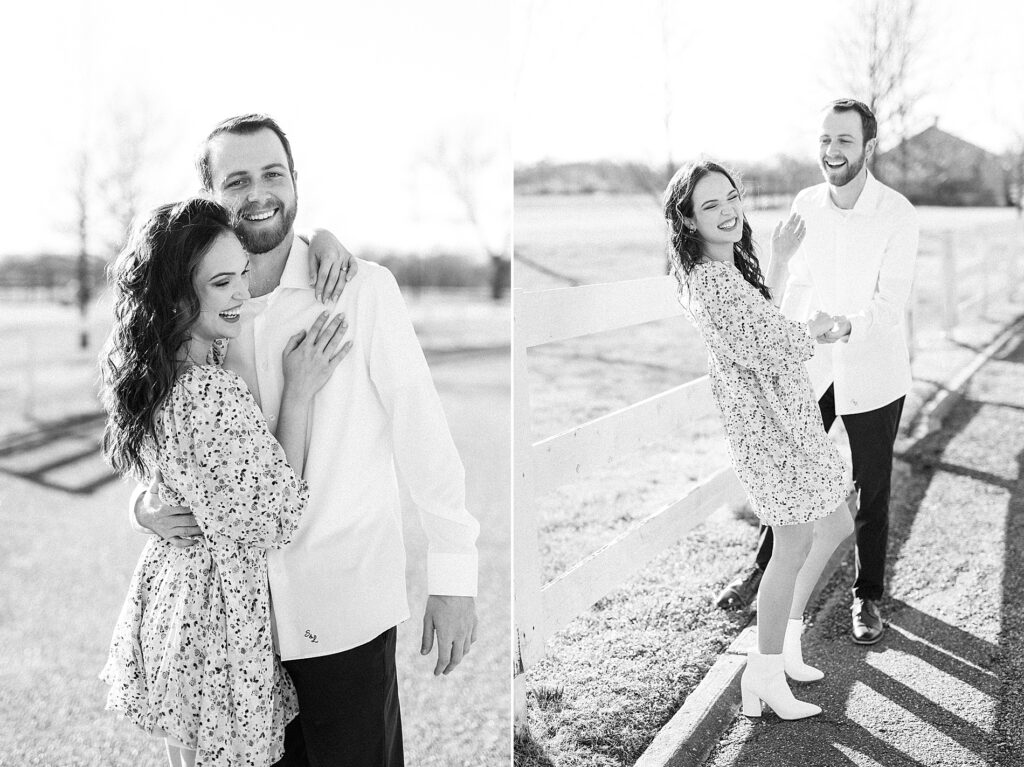 candid portraits of couple at Harlinsdale Farm