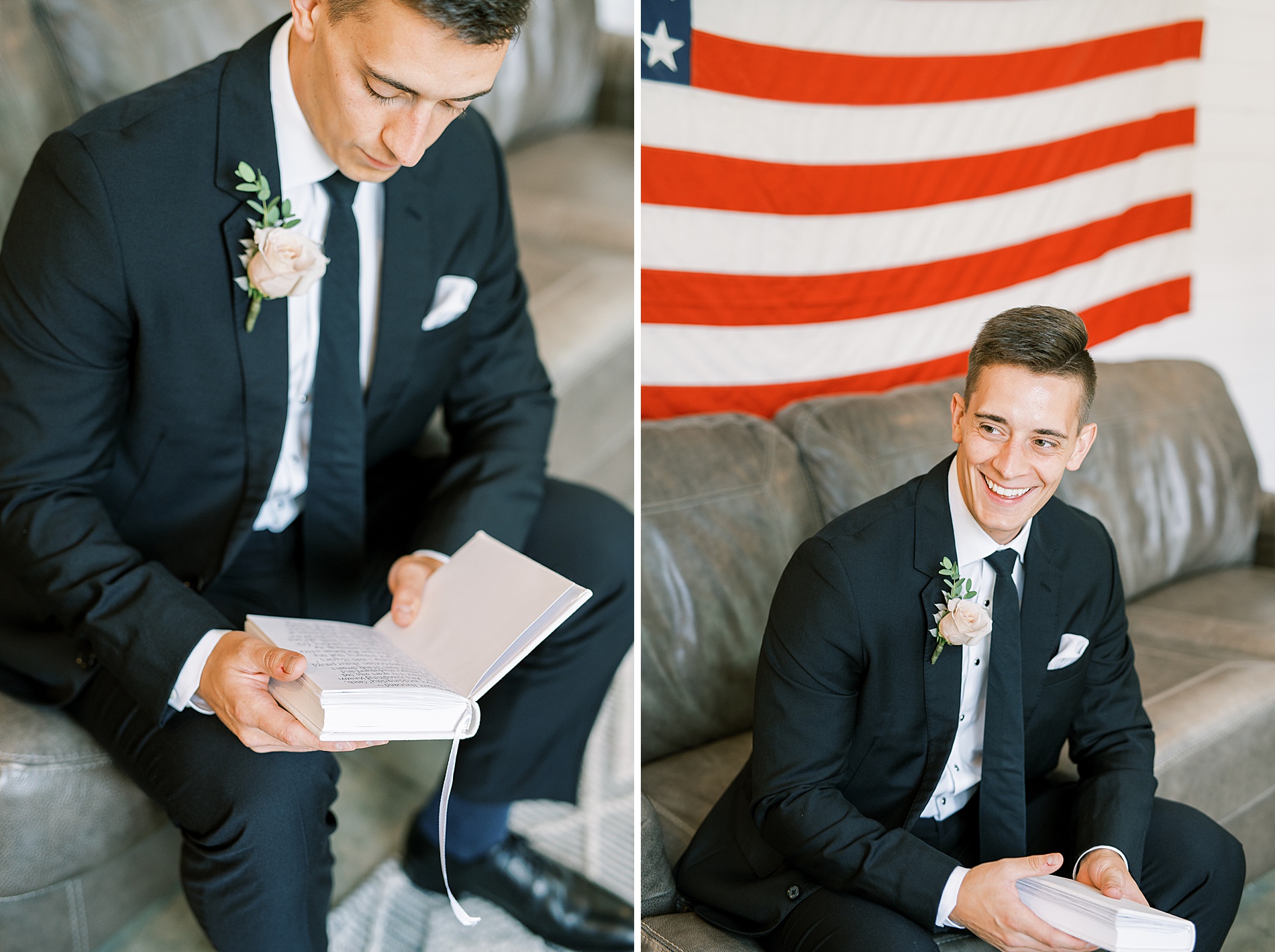 groom portraits before wedding ceremony