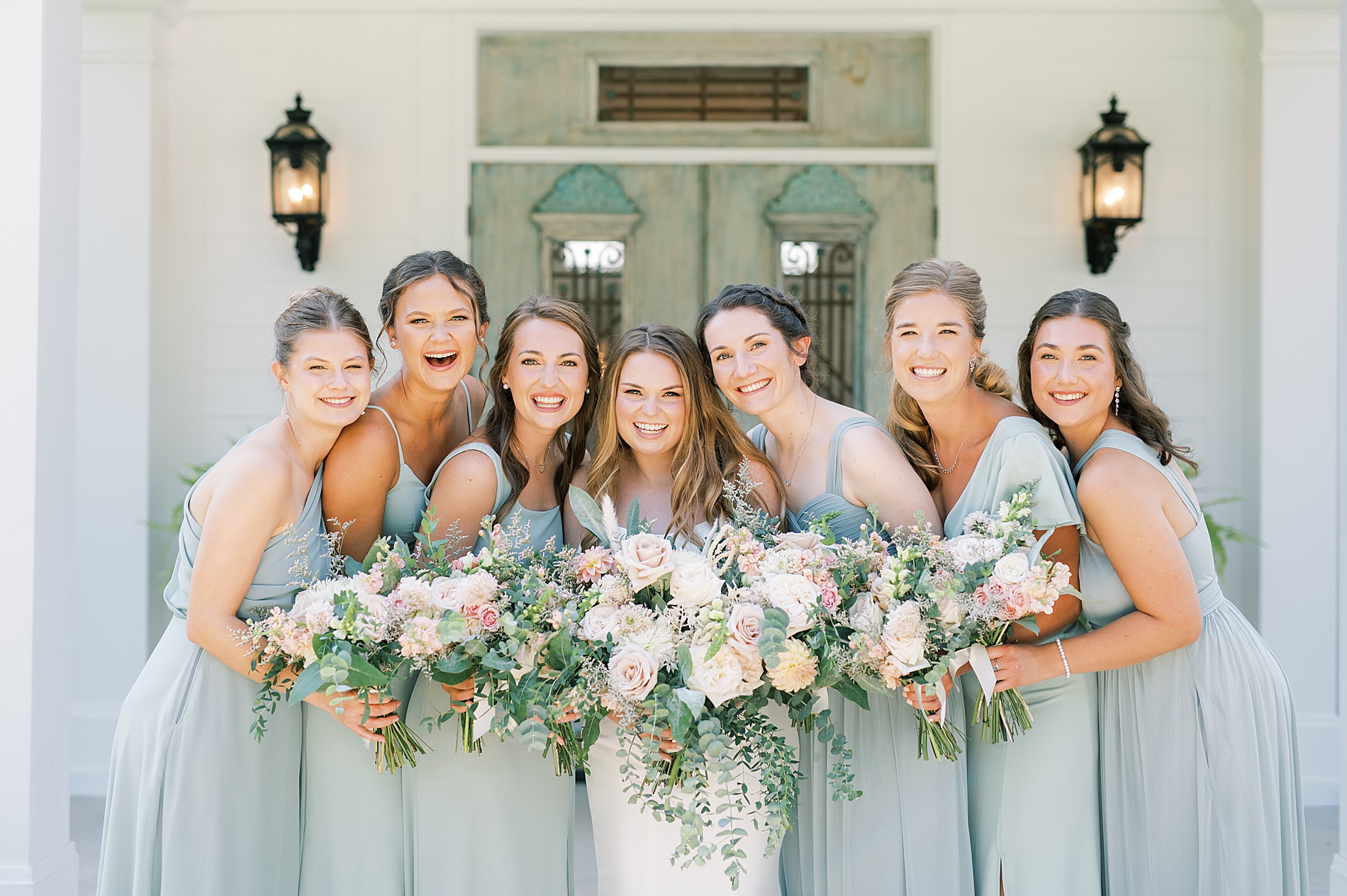 bridal party portraits from Southern Harvest Hollow Wedding