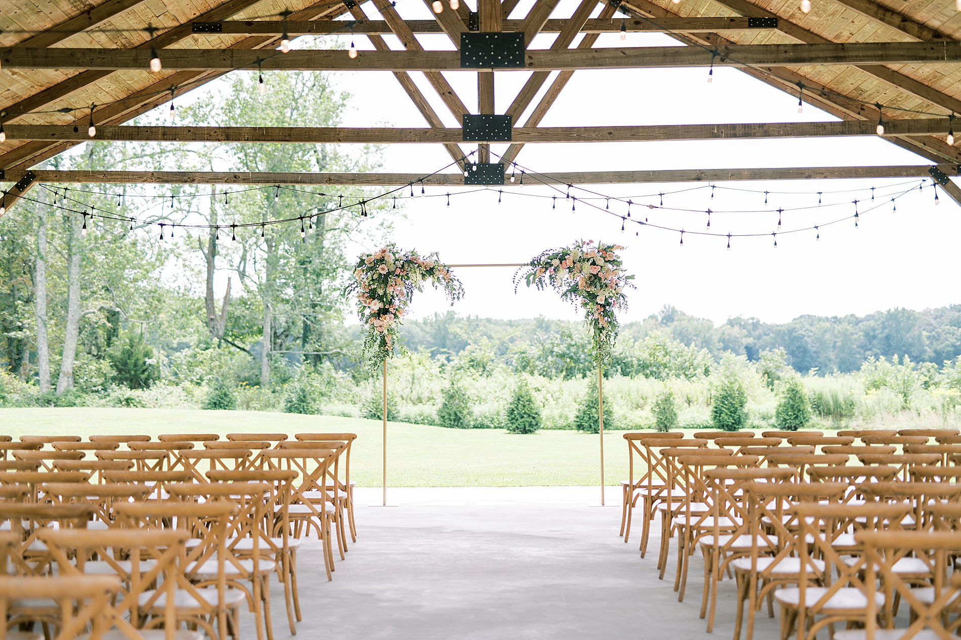 Southern Harvest Hollow outdoor Wedding ceremony 