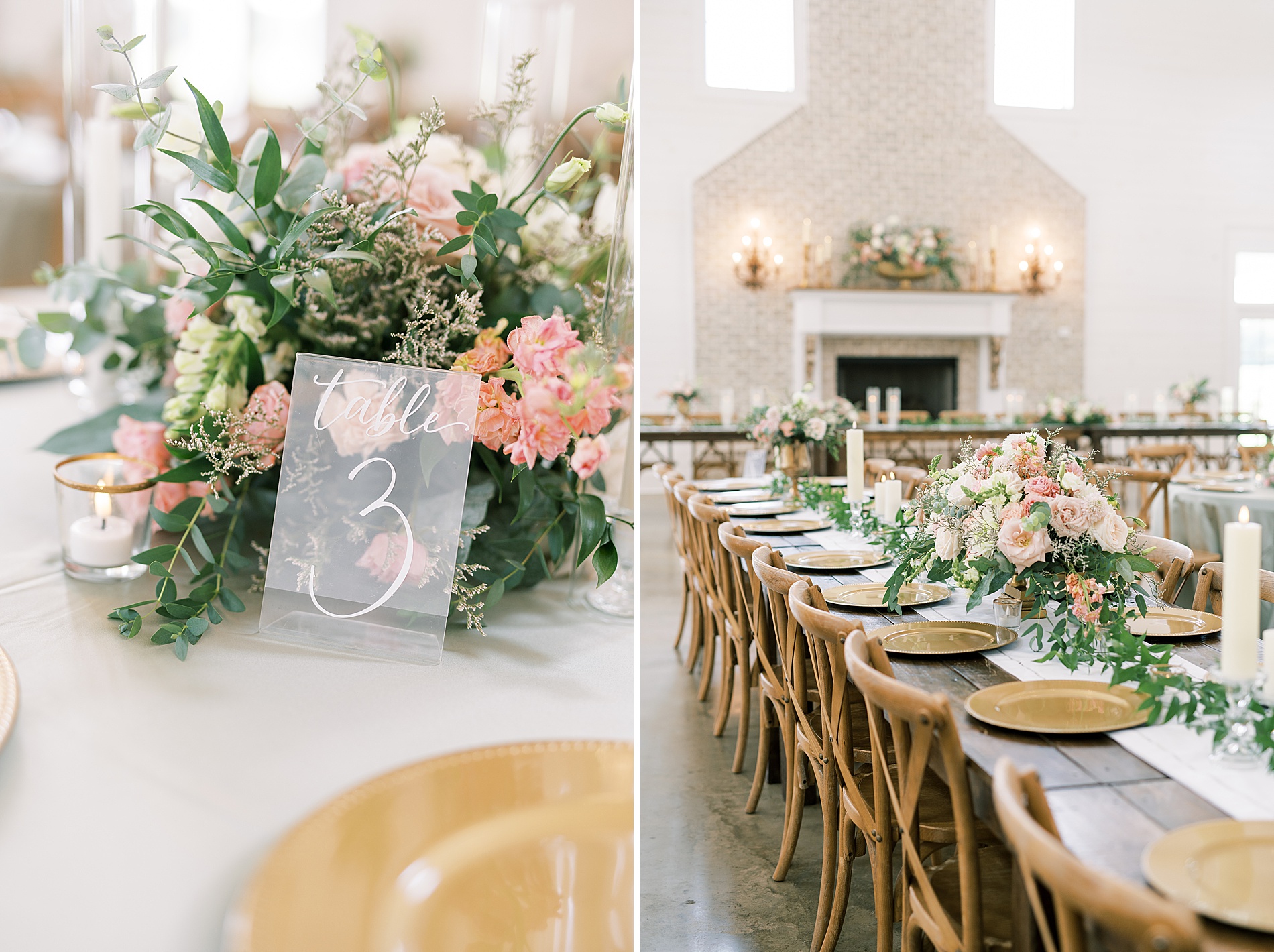 table scape and centerpieces from Southern Harvest Hollow Wedding