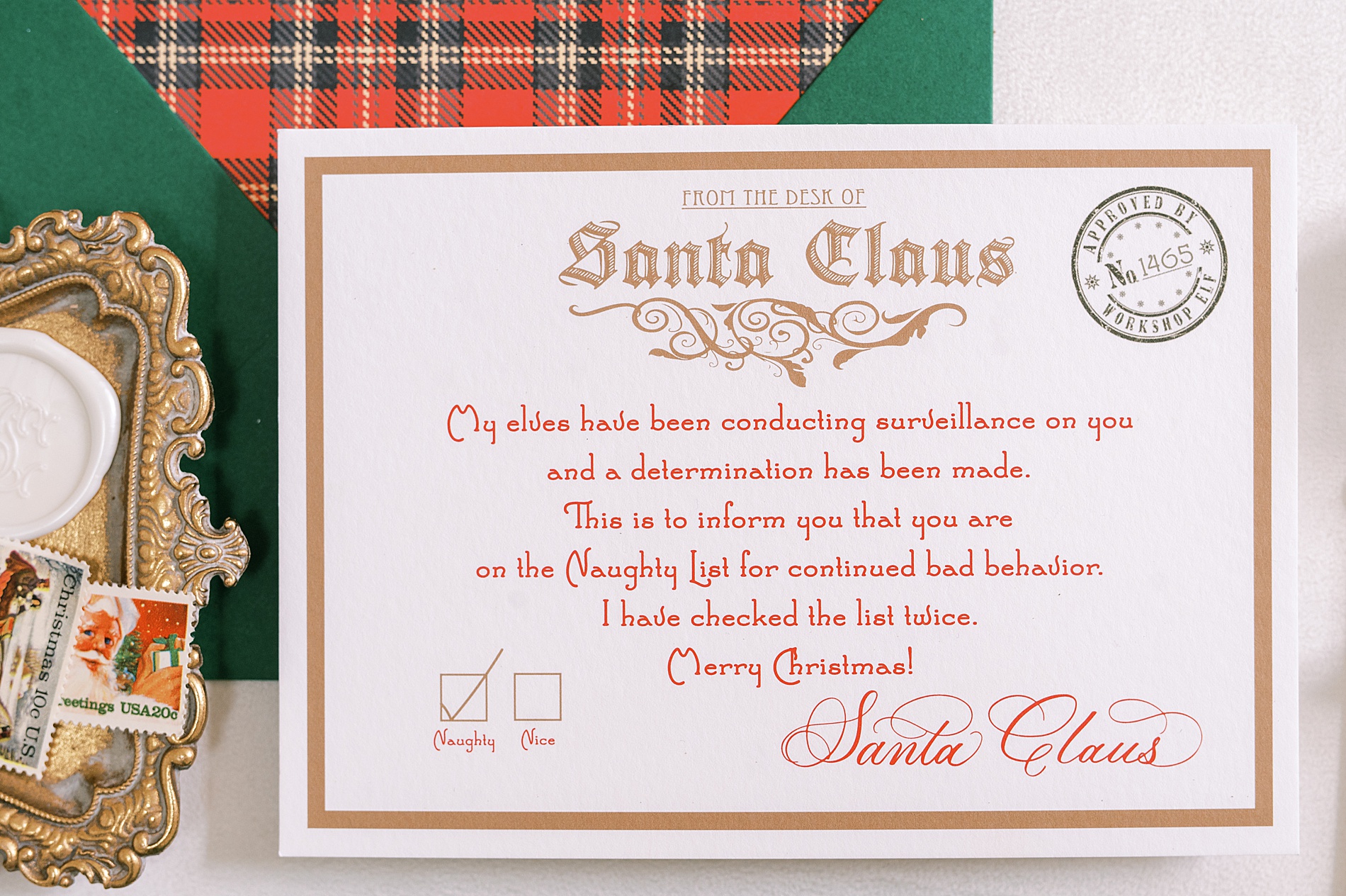 Letters from Santa by White Ink Calligraphy  
