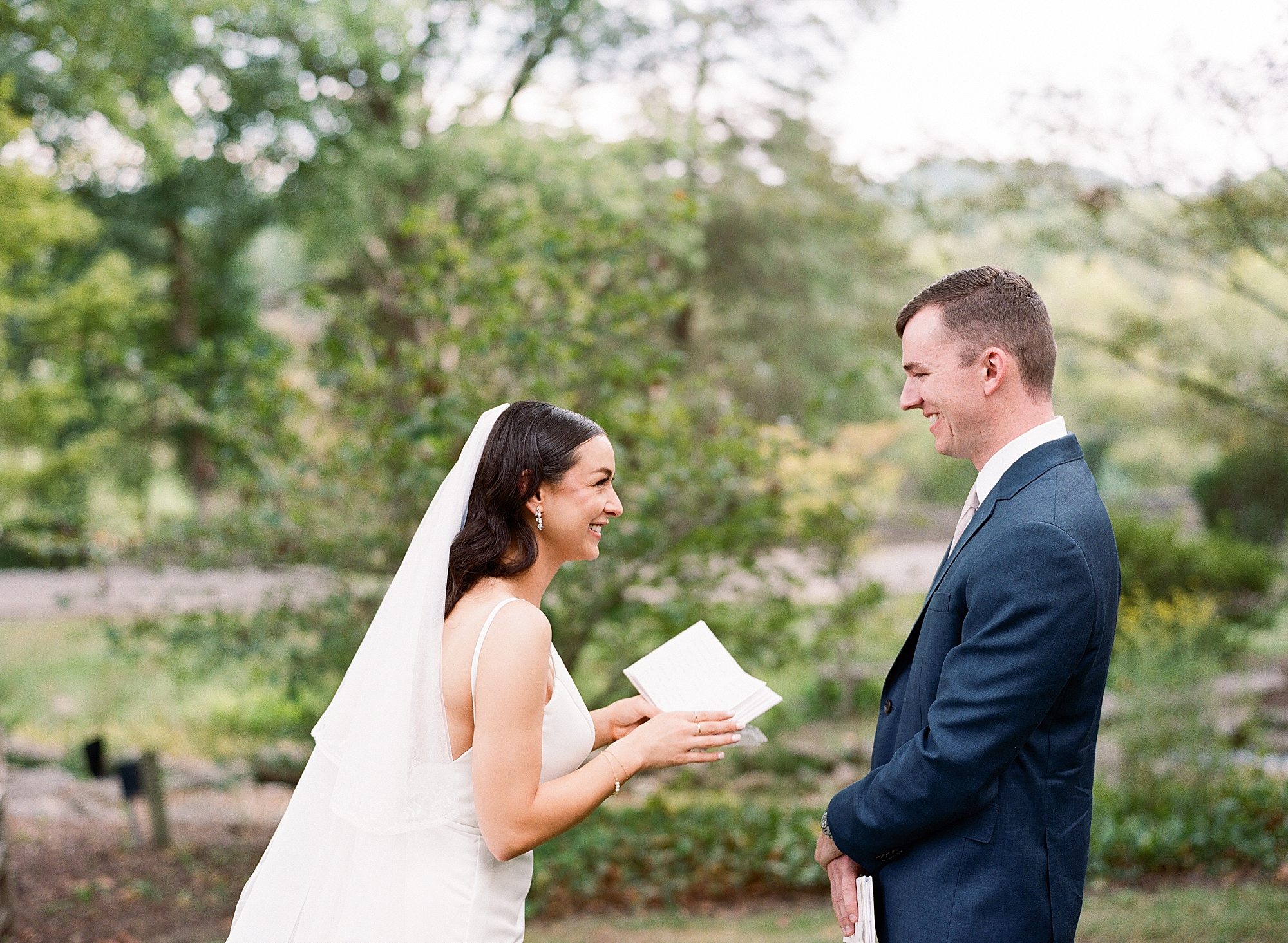 couple exchange private vows at Cheekwood Estate and Gardens