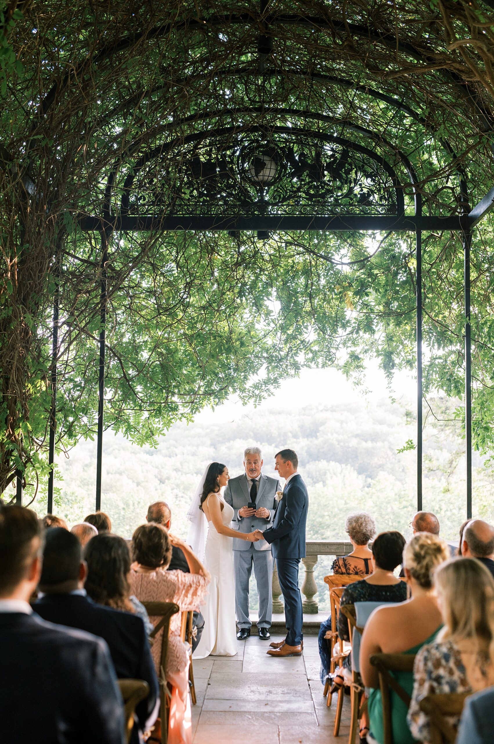 Intimate Wedding at Cheekwood Estate and Gardens under the Wisteria Arbor 