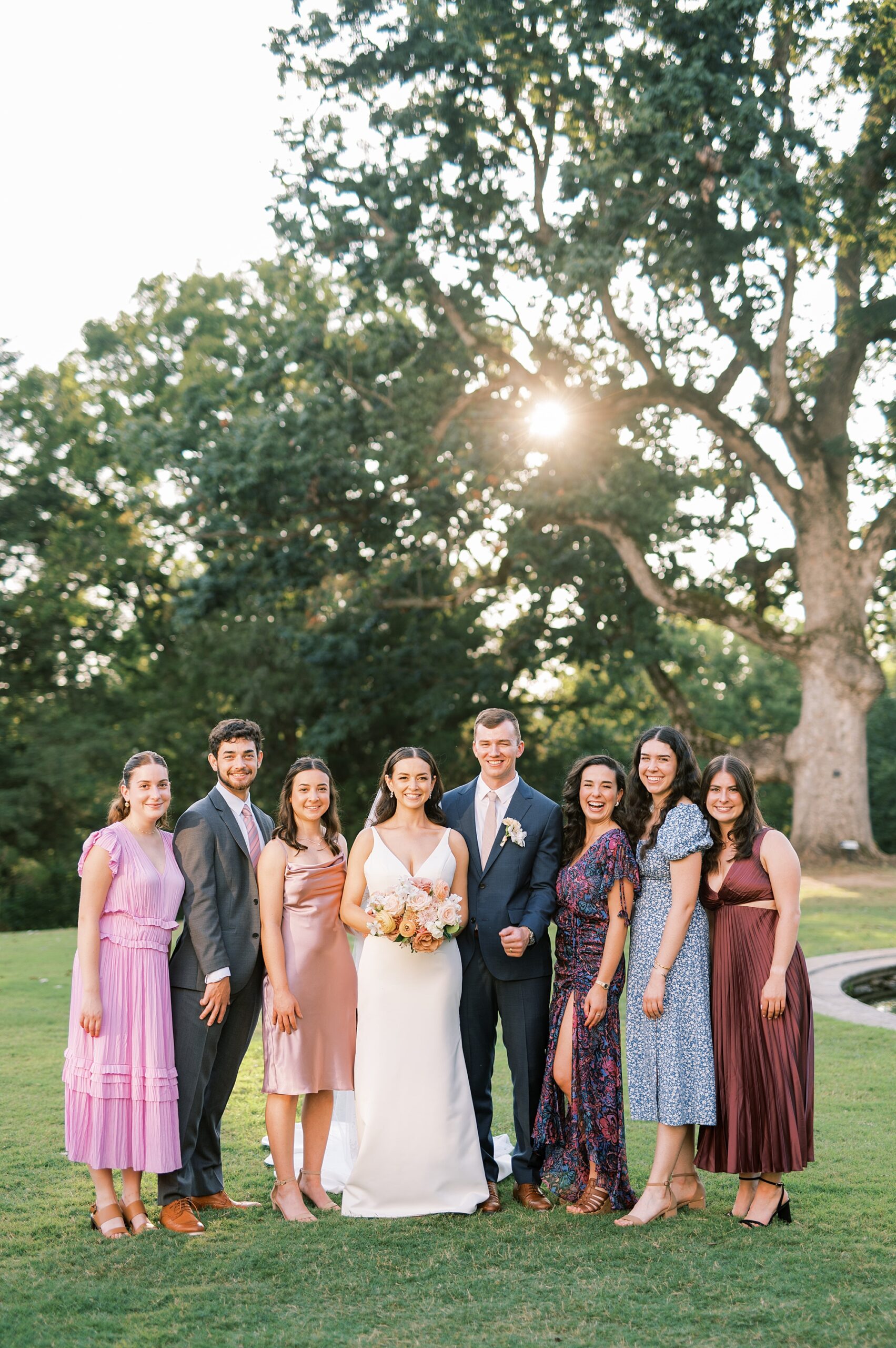 family portraits at Intimate Wedding at Cheekwood Estate and Gardens