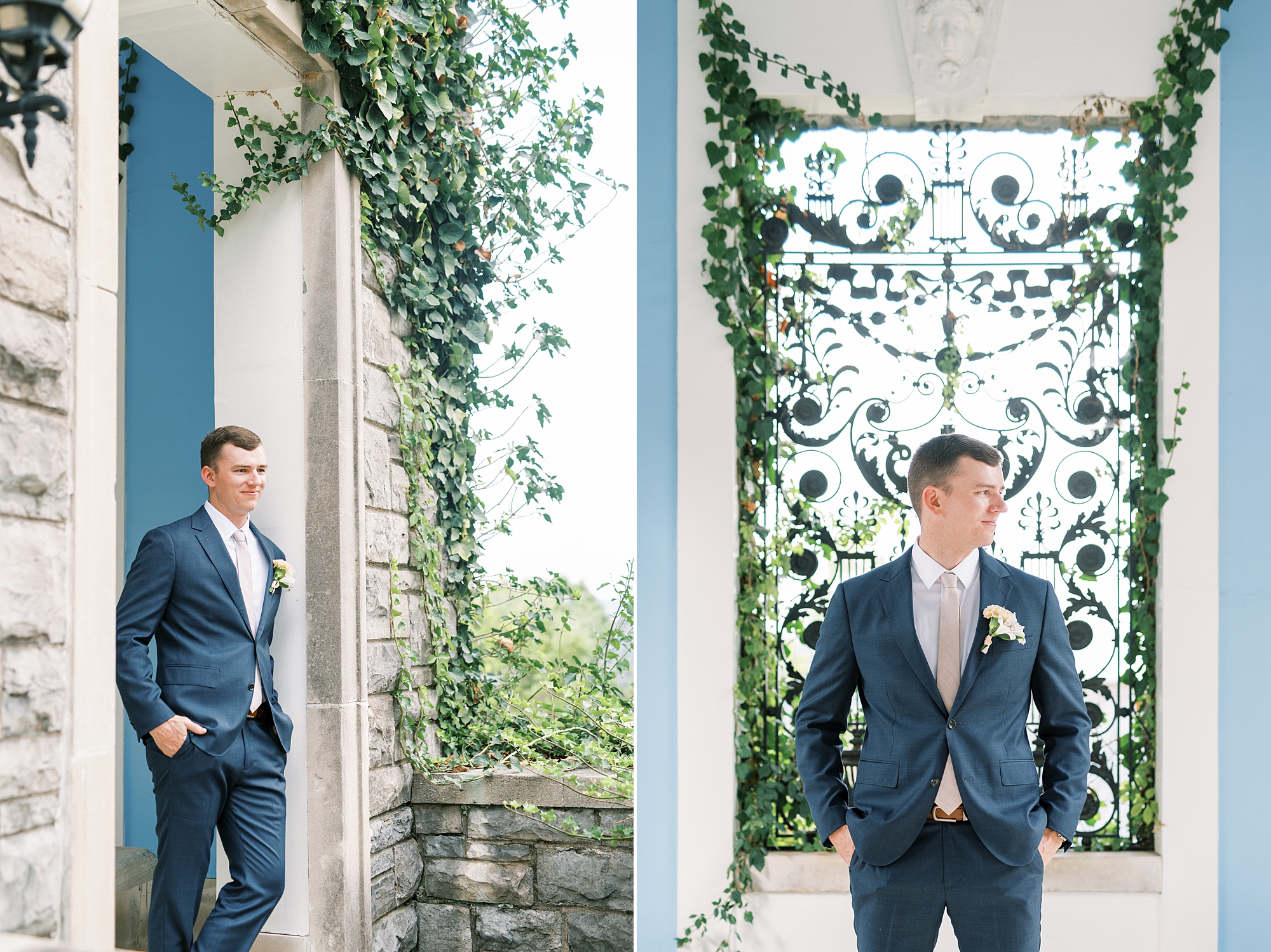 groom portraits from Intimate Wedding at Cheekwood Estate and Gardens