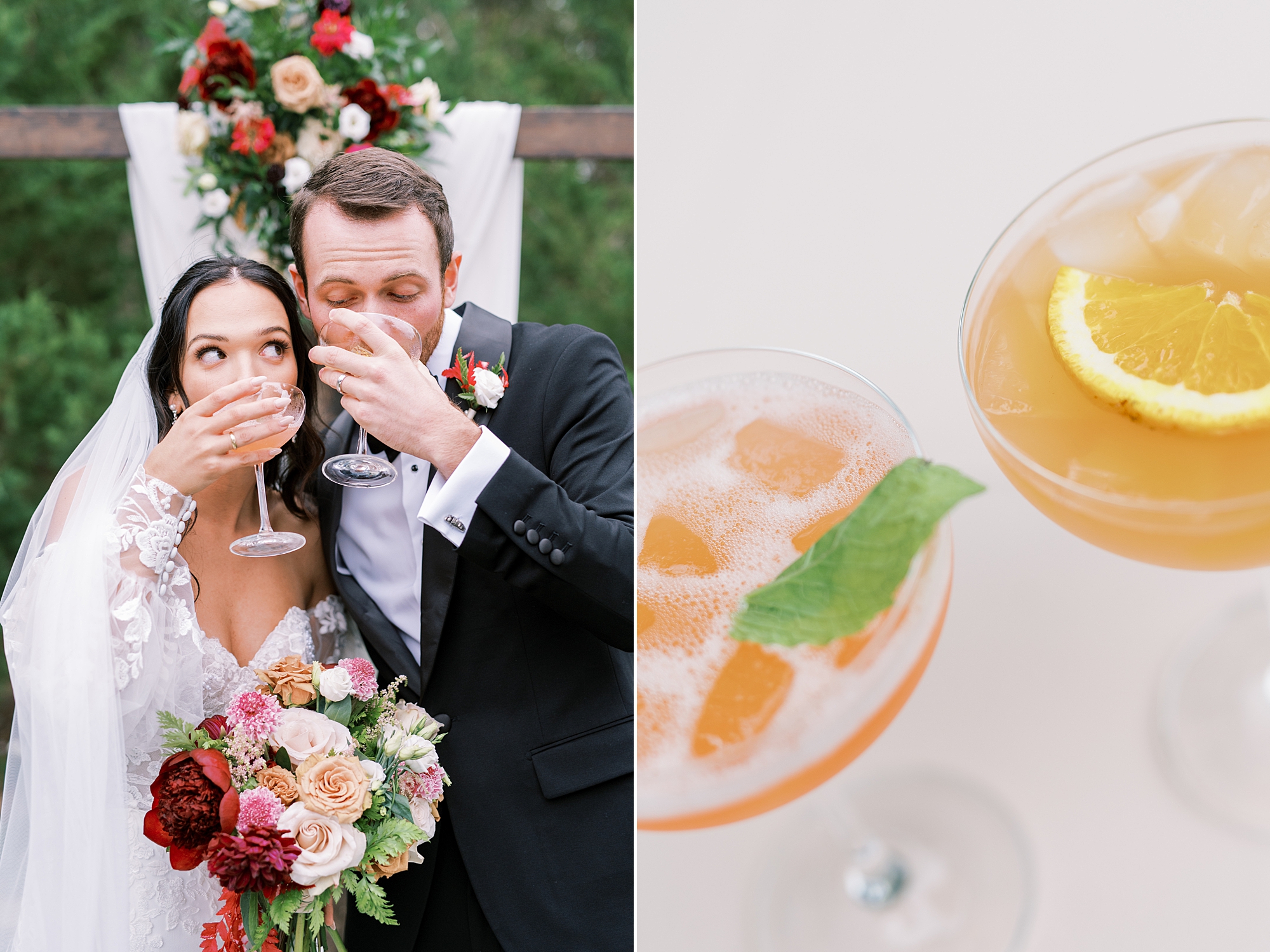 newlyweds drink signature drink cocktail