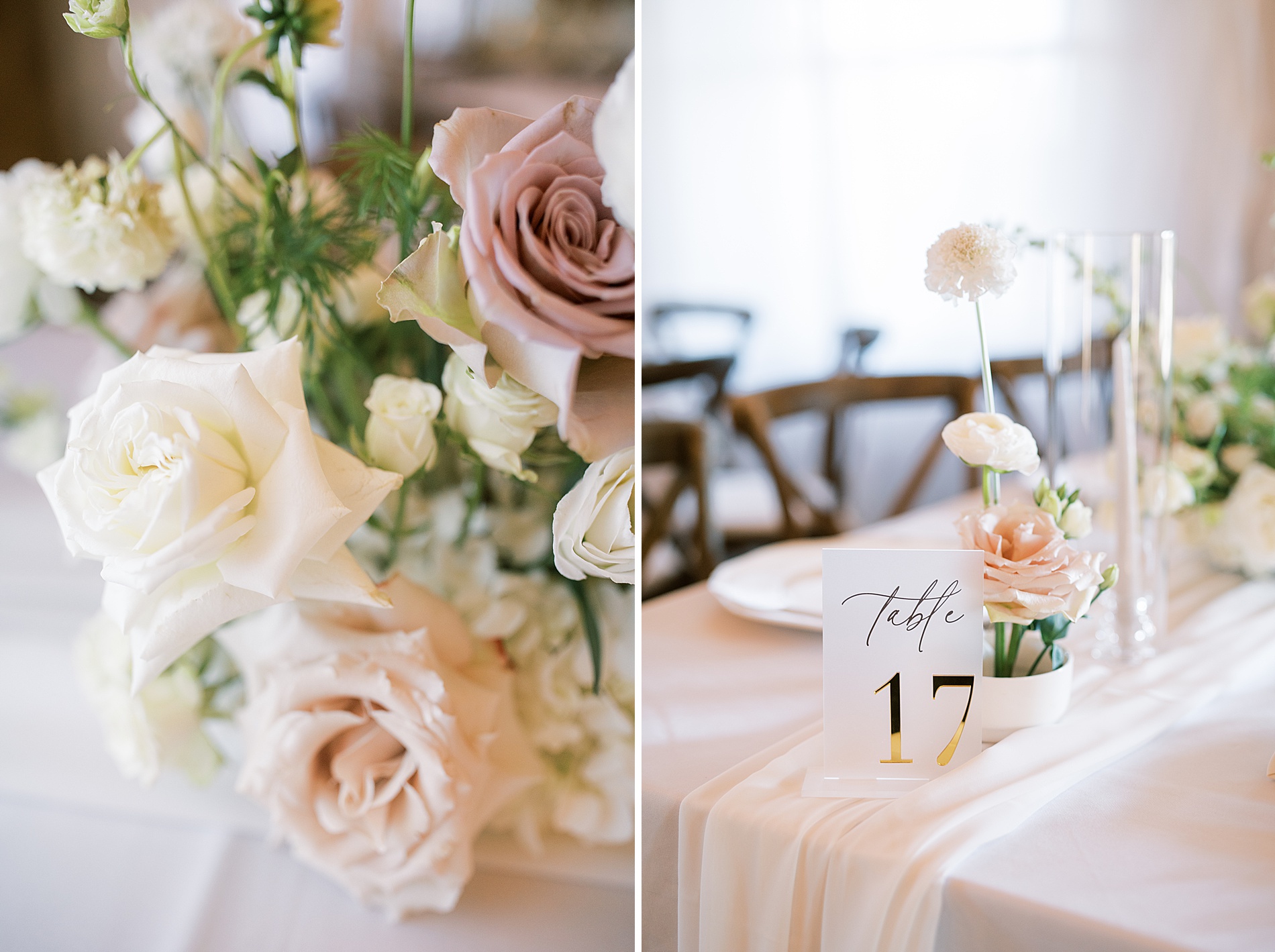 lush florals and table decor 