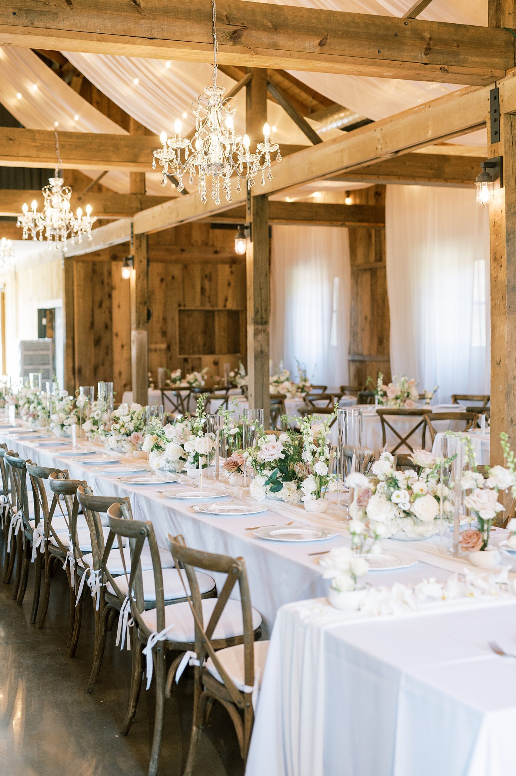 Romantic Cedarmont Farm Wedding reception