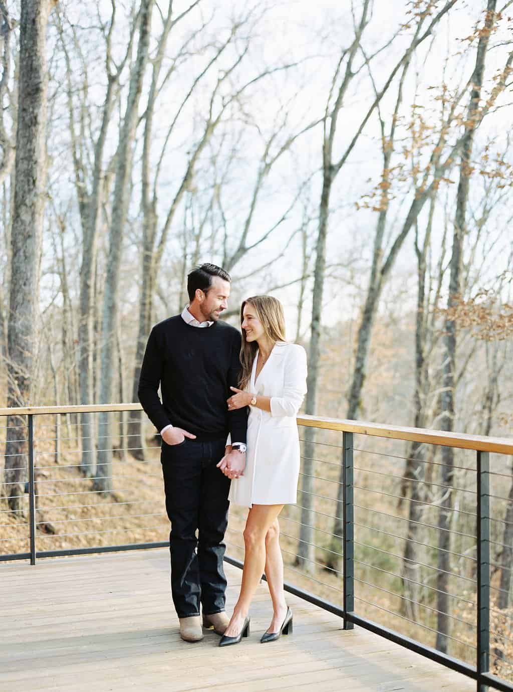 intimate engagement photos after proposal