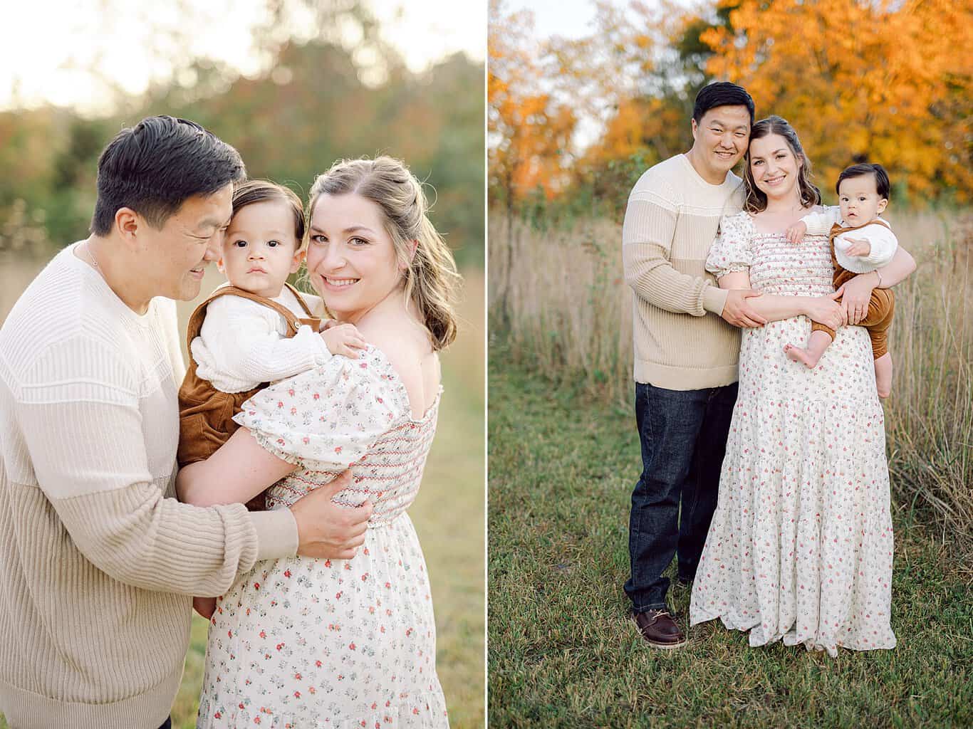 fall family portraits during relaxed session
