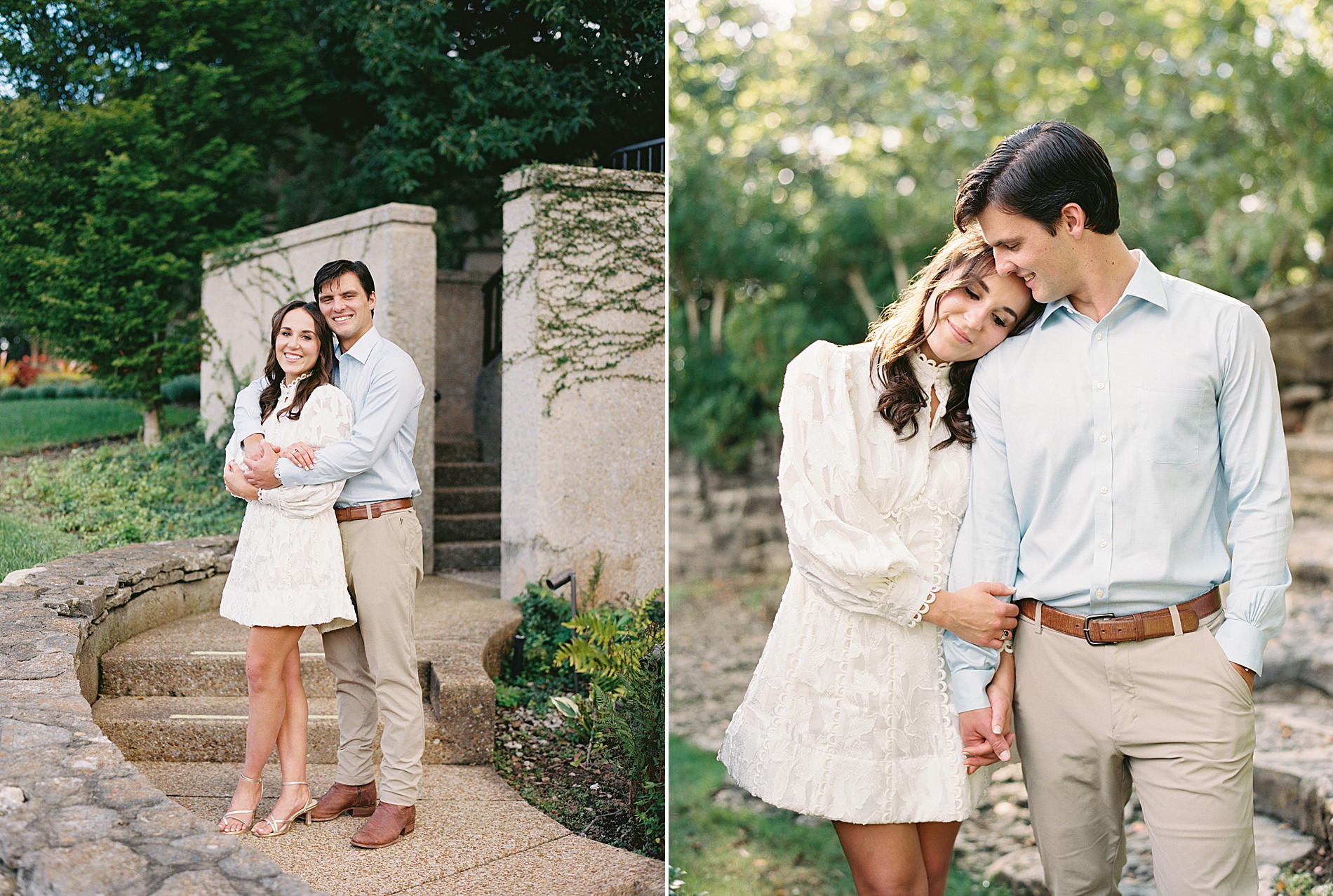 romantic Nashville Engagement at Cheekwood Estate & Gardens