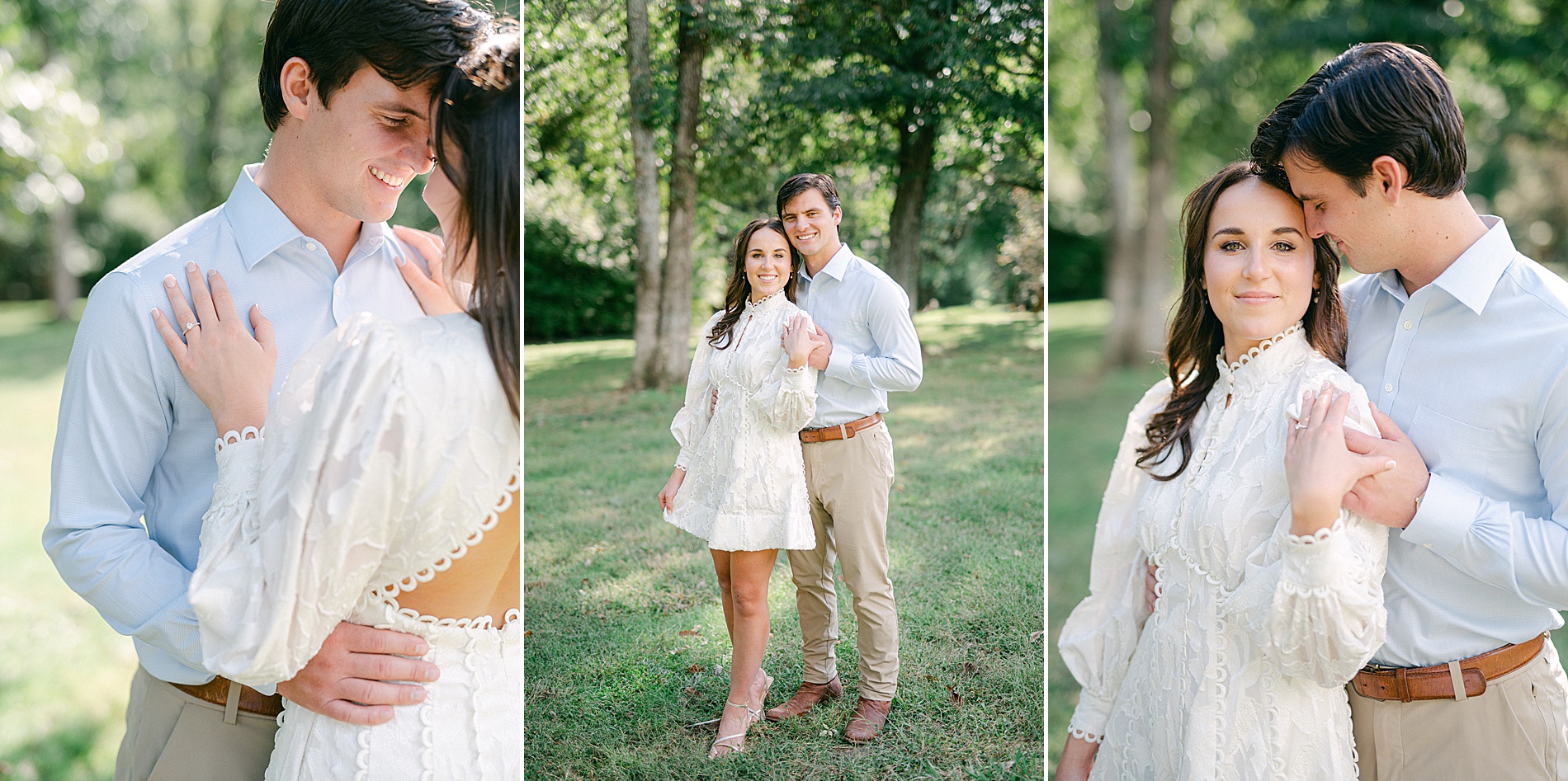 classic and elegant Nashville Engagement at Cheekwood Estate & Gardens
