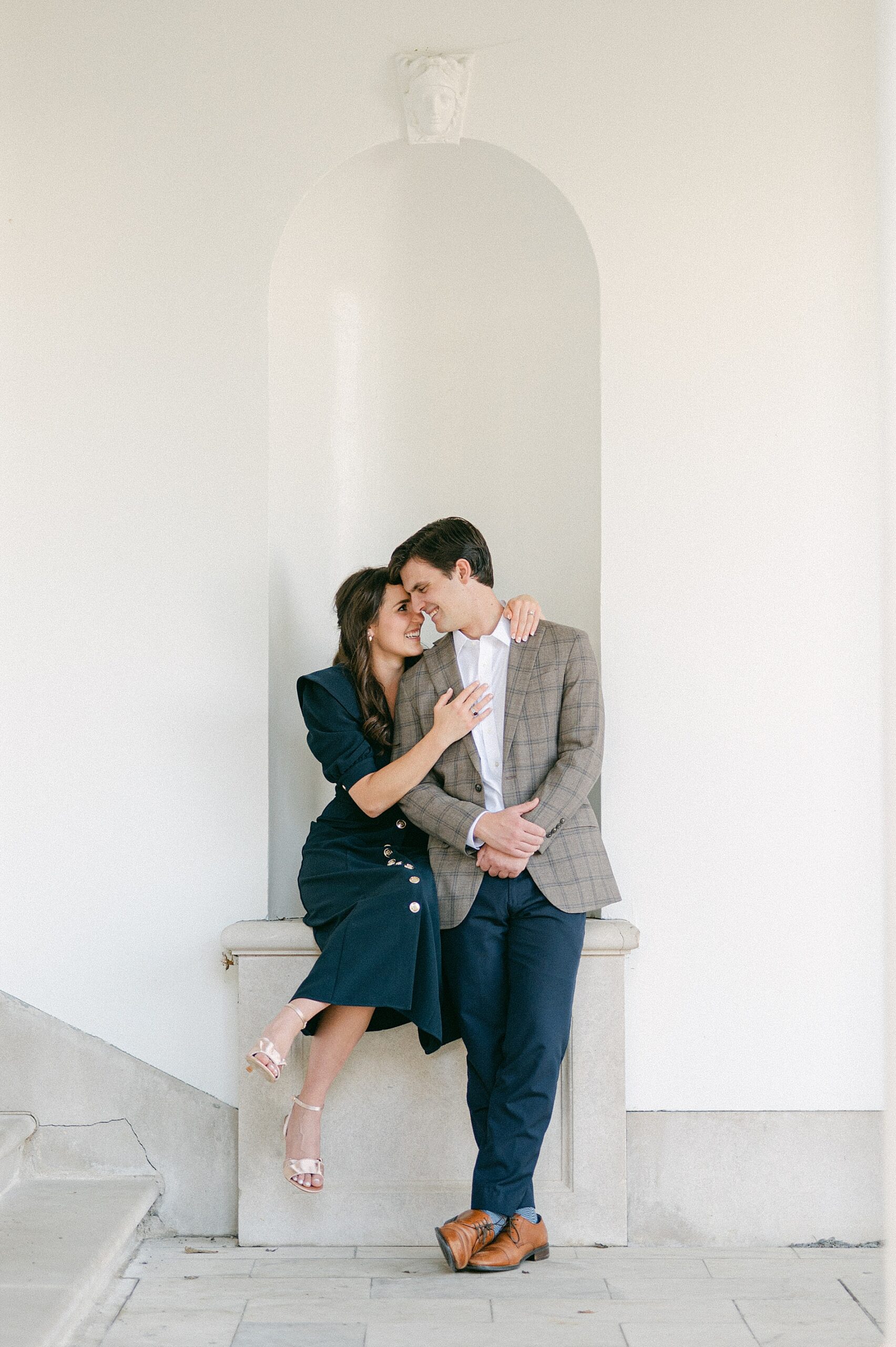romantic engagement portraits in Nashville