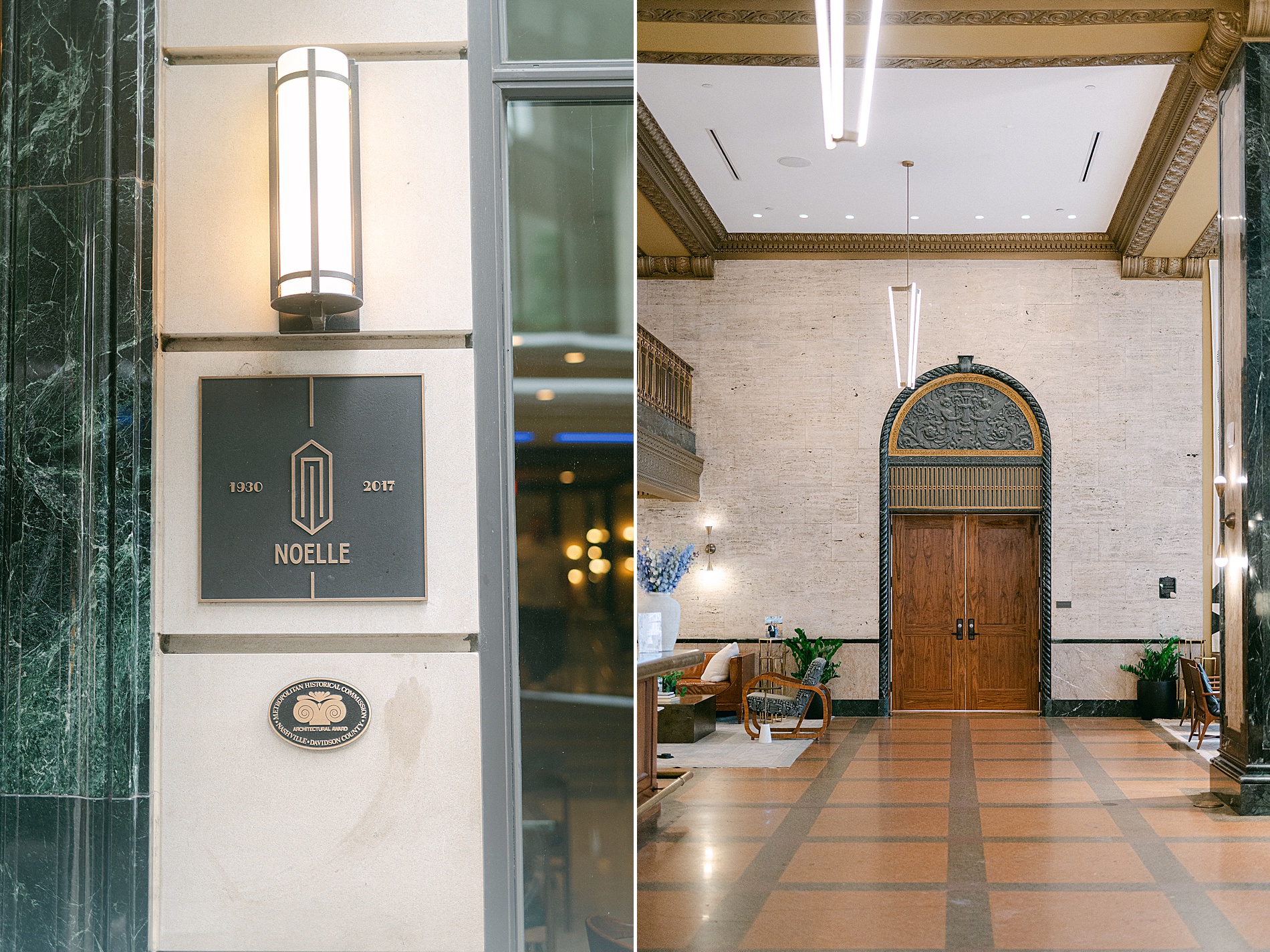 Classic Rehearsal Dinner at Noelle Hotel in Nashville